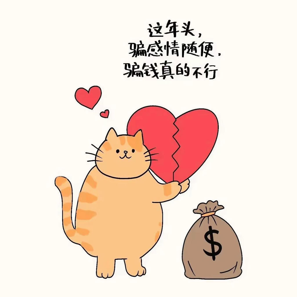 这年头骗感情随便 骗钱真的不行