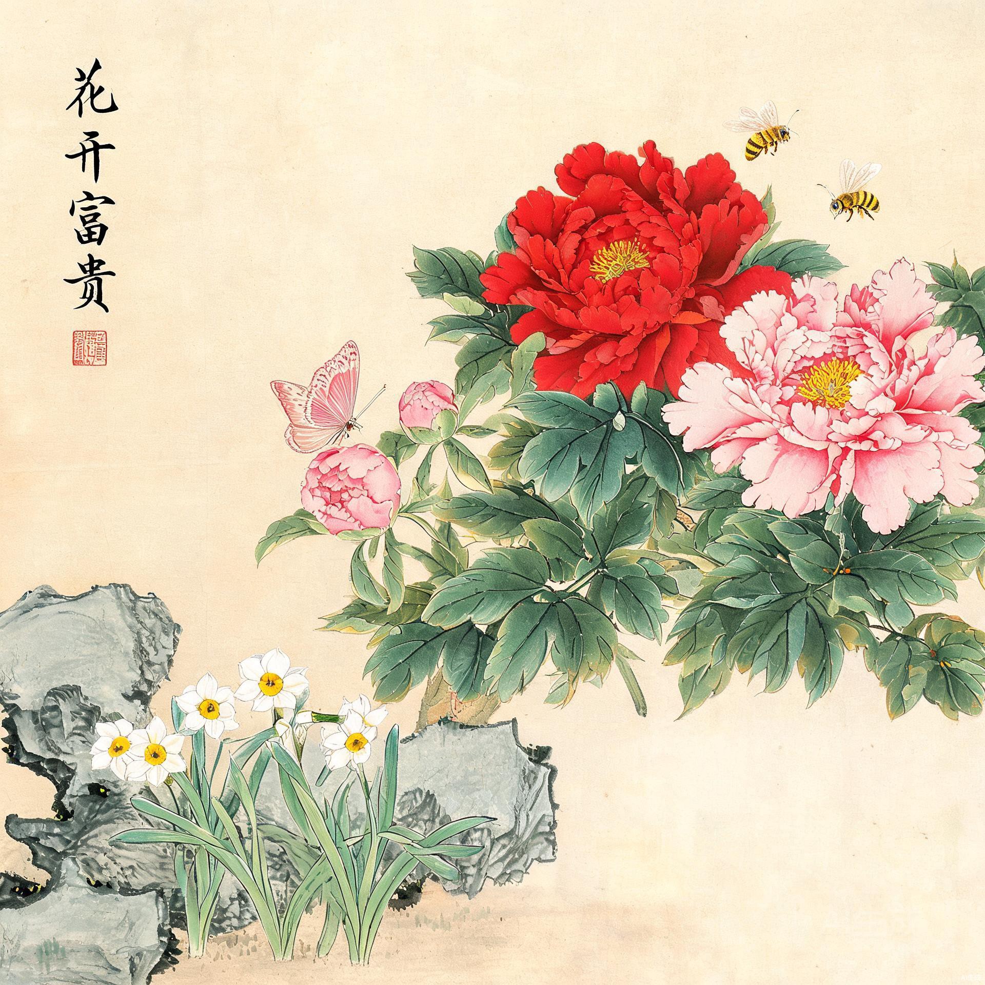 工笔重彩国画头像合集