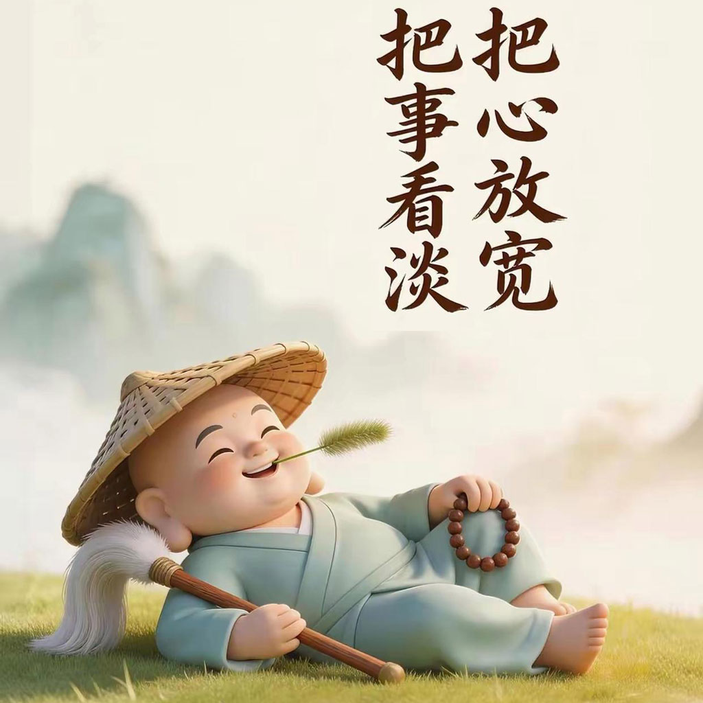把心放宽 把事看淡