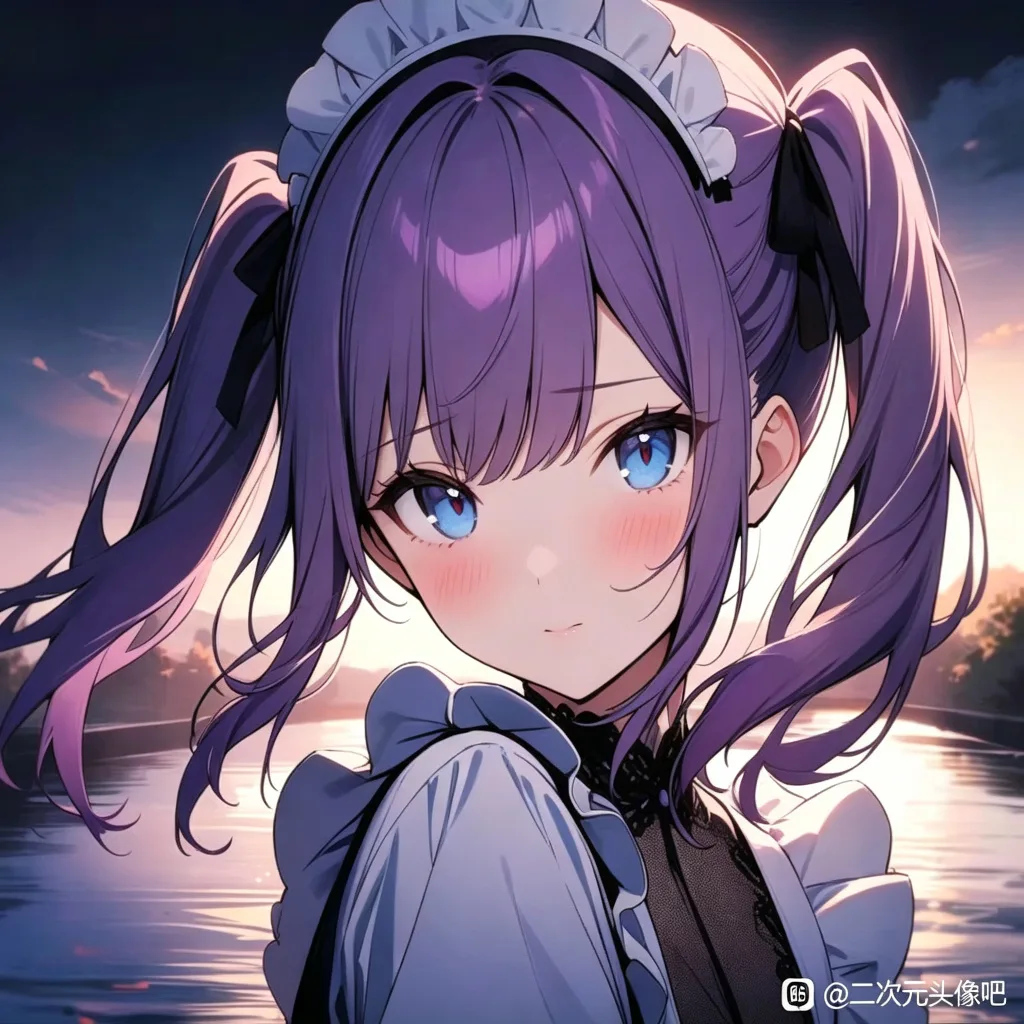 双马尾女仆动漫头