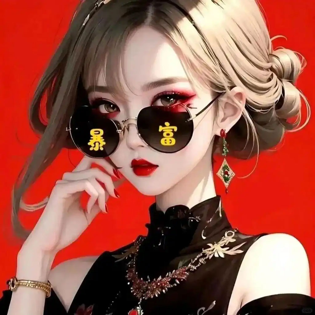 暴富女神超酷女生头像