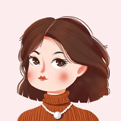 卡通知性项链女性头像