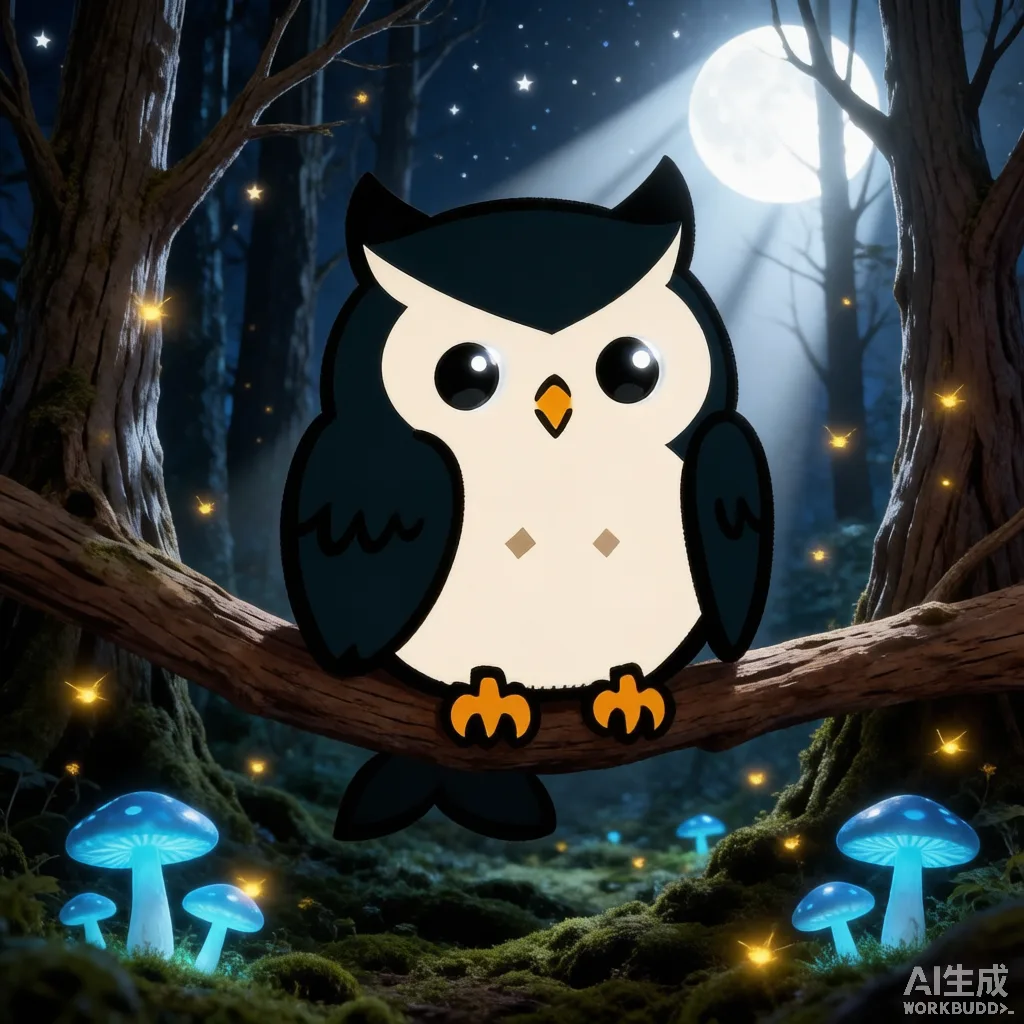猫头鹰的四时奇遇 · 月光·雪枝·魔法·星空