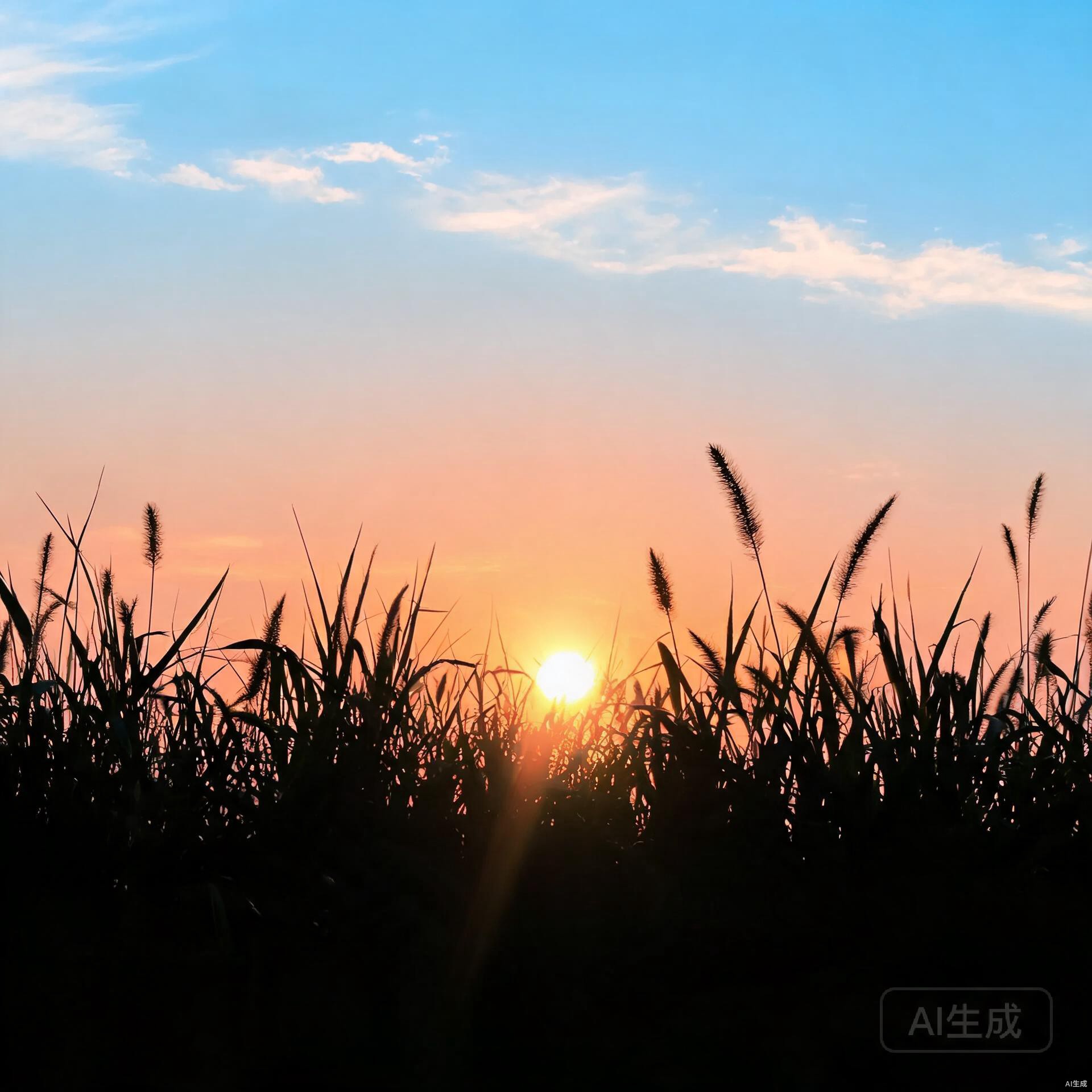 日落逆光剪影治愈风景头像合集