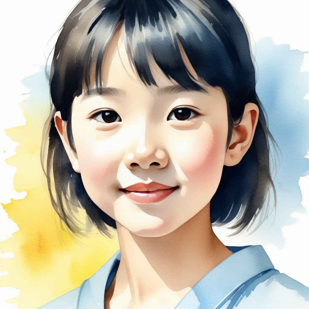 日系水彩手绘风AI头像