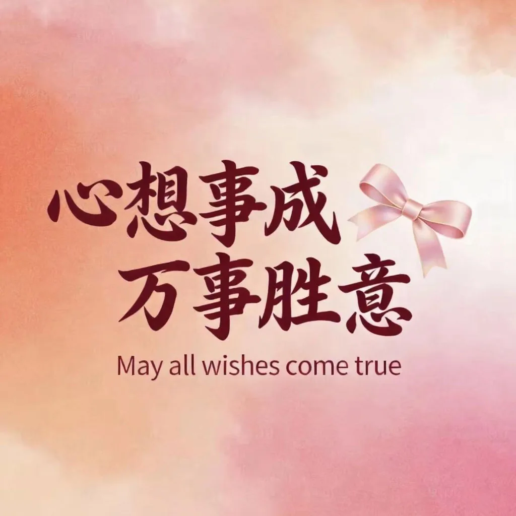 心想事成万事胜意