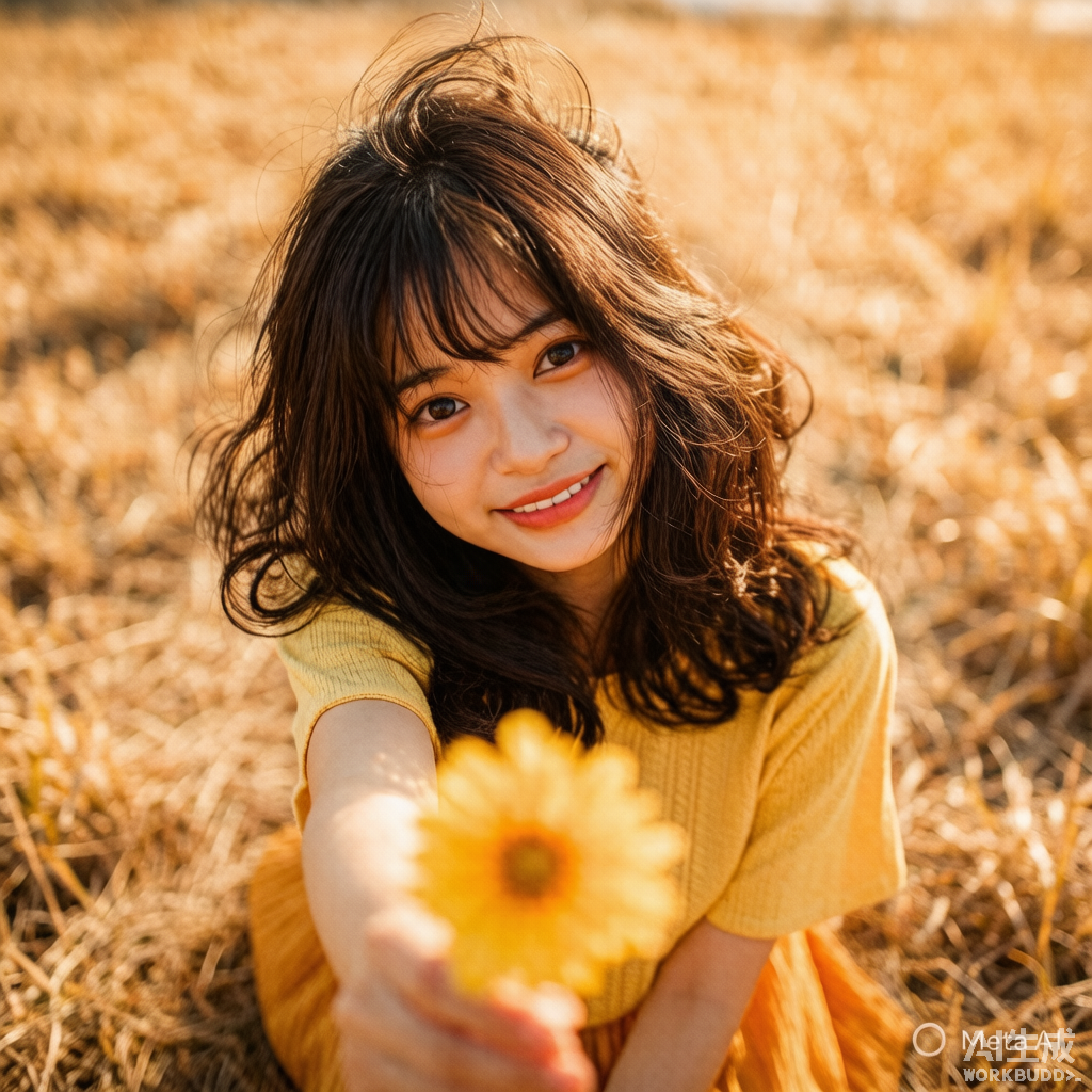 黄花少女的金色田野