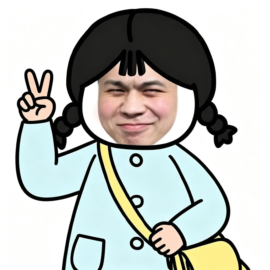双马尾比耶搞怪沙雕卡通头像