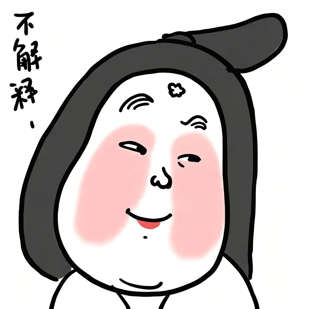 古风胖美人搞怪不解释手绘头像
