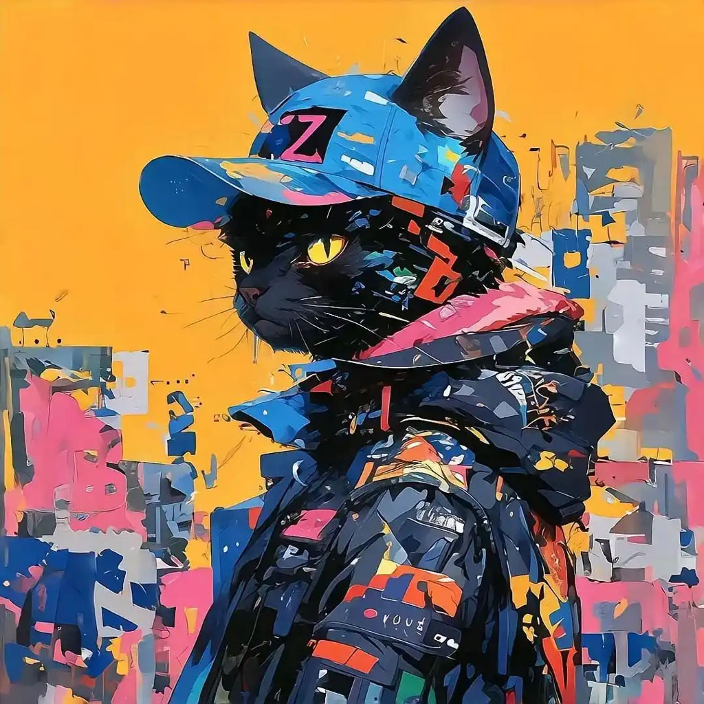 炫酷猫人男生头像