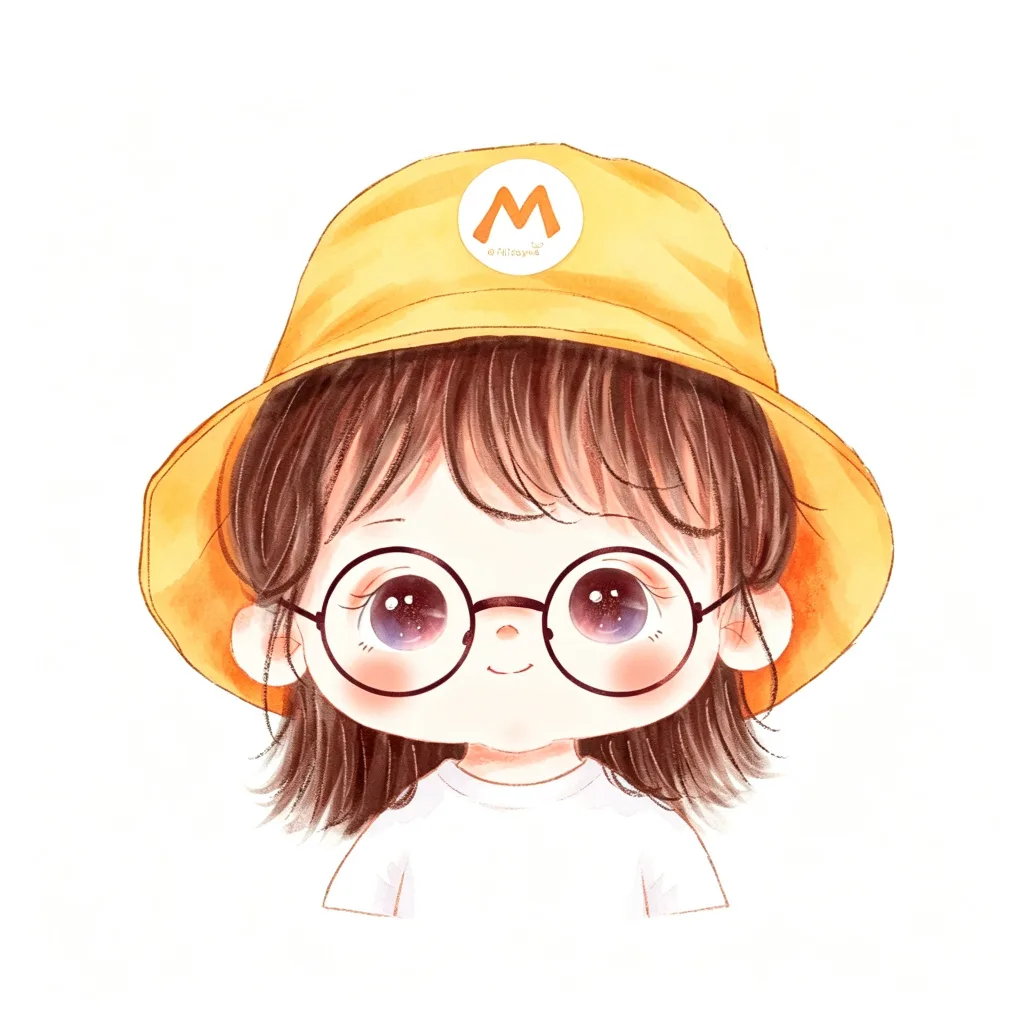 眼镜萌娃可爱头像