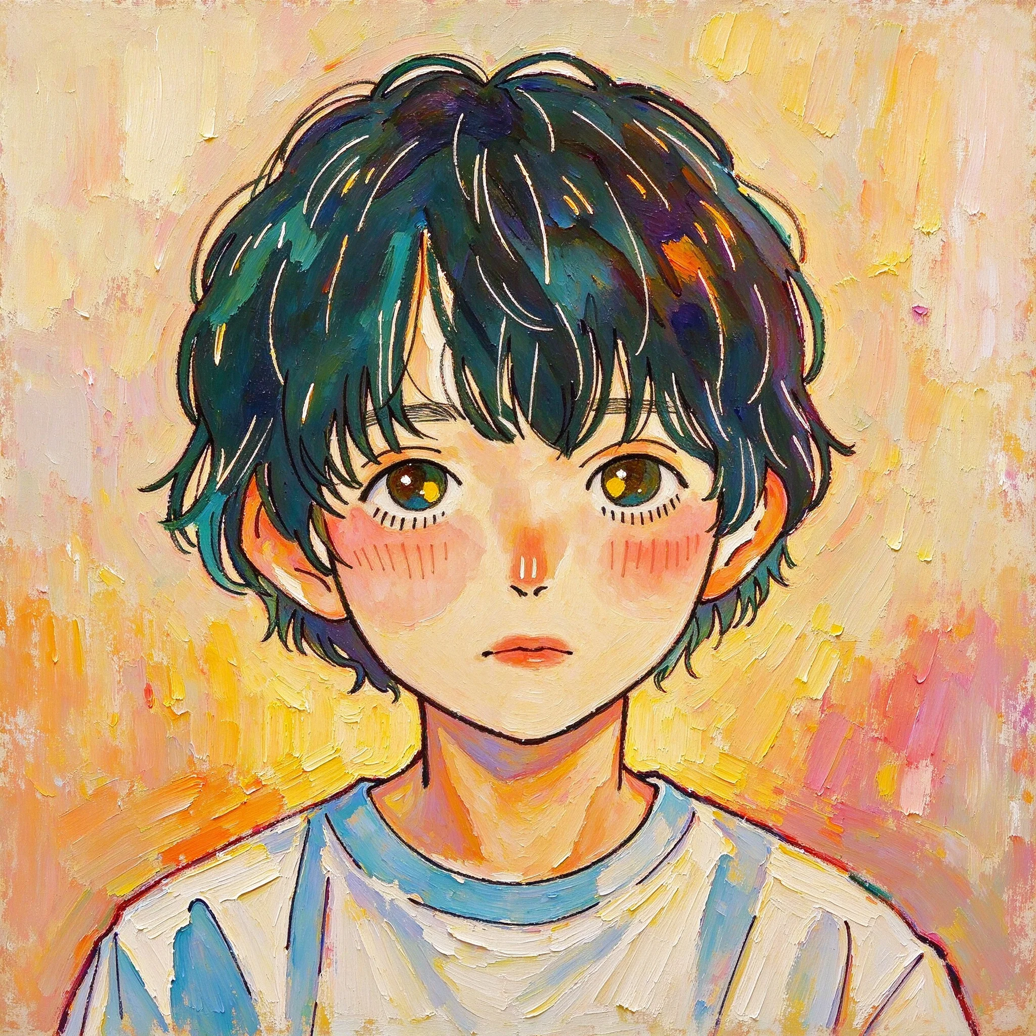 水彩动漫男生多风格头像