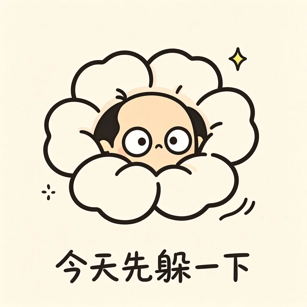 可爱摆烂卡通微信头像
