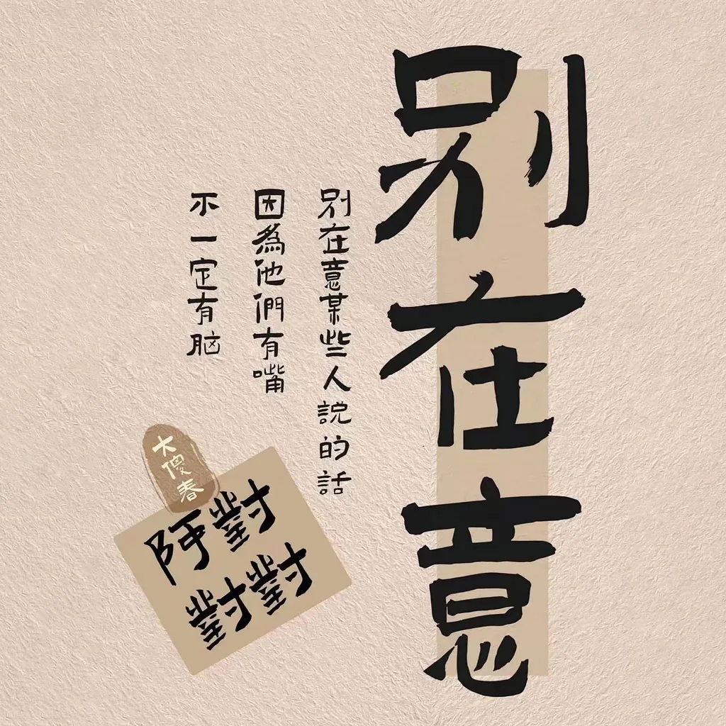 别在意文字头像