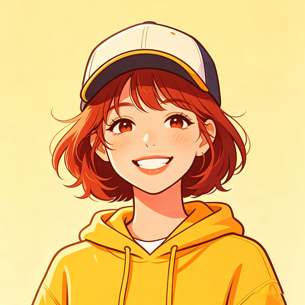 清新手绘女生头像