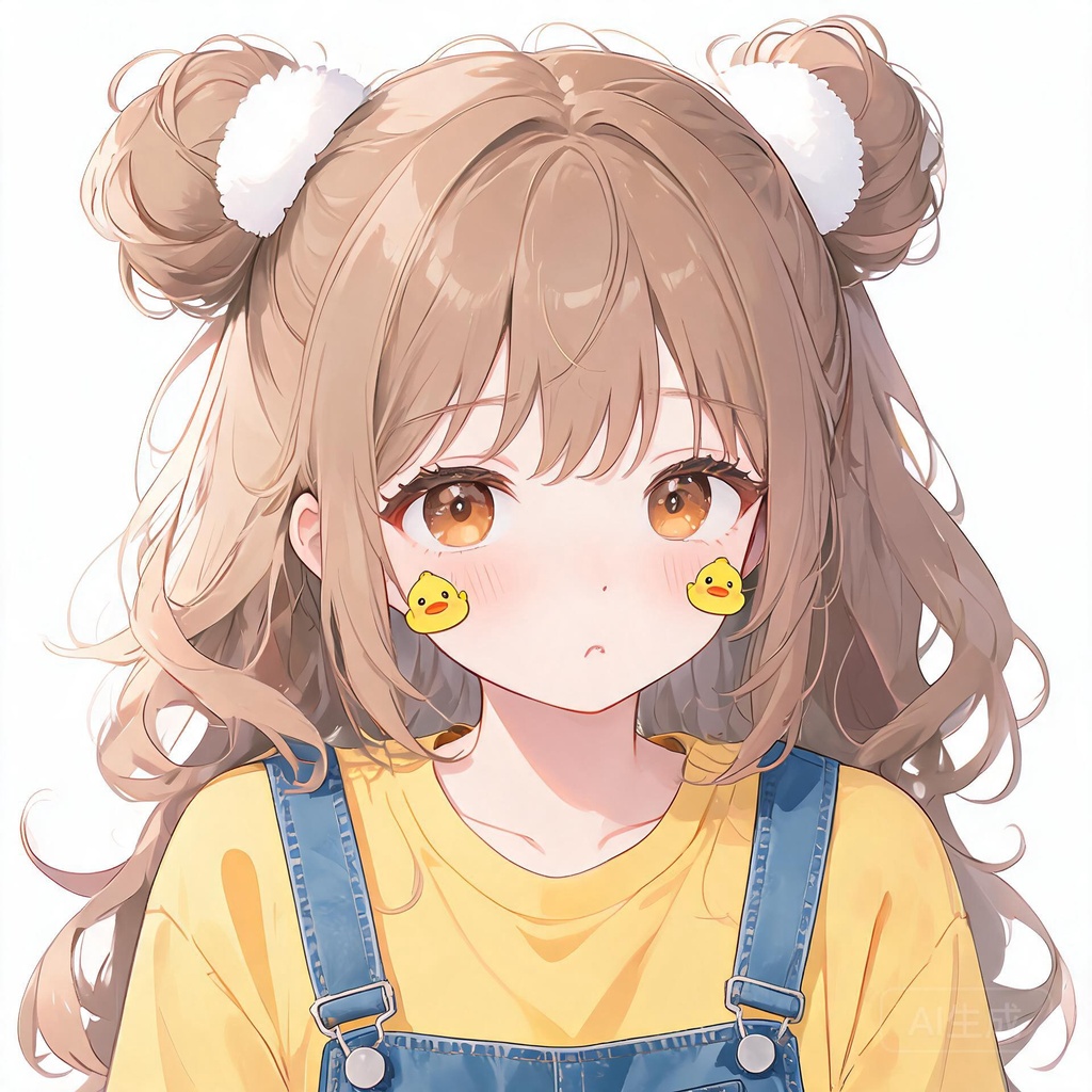 双丸子头可爱女孩头像合集