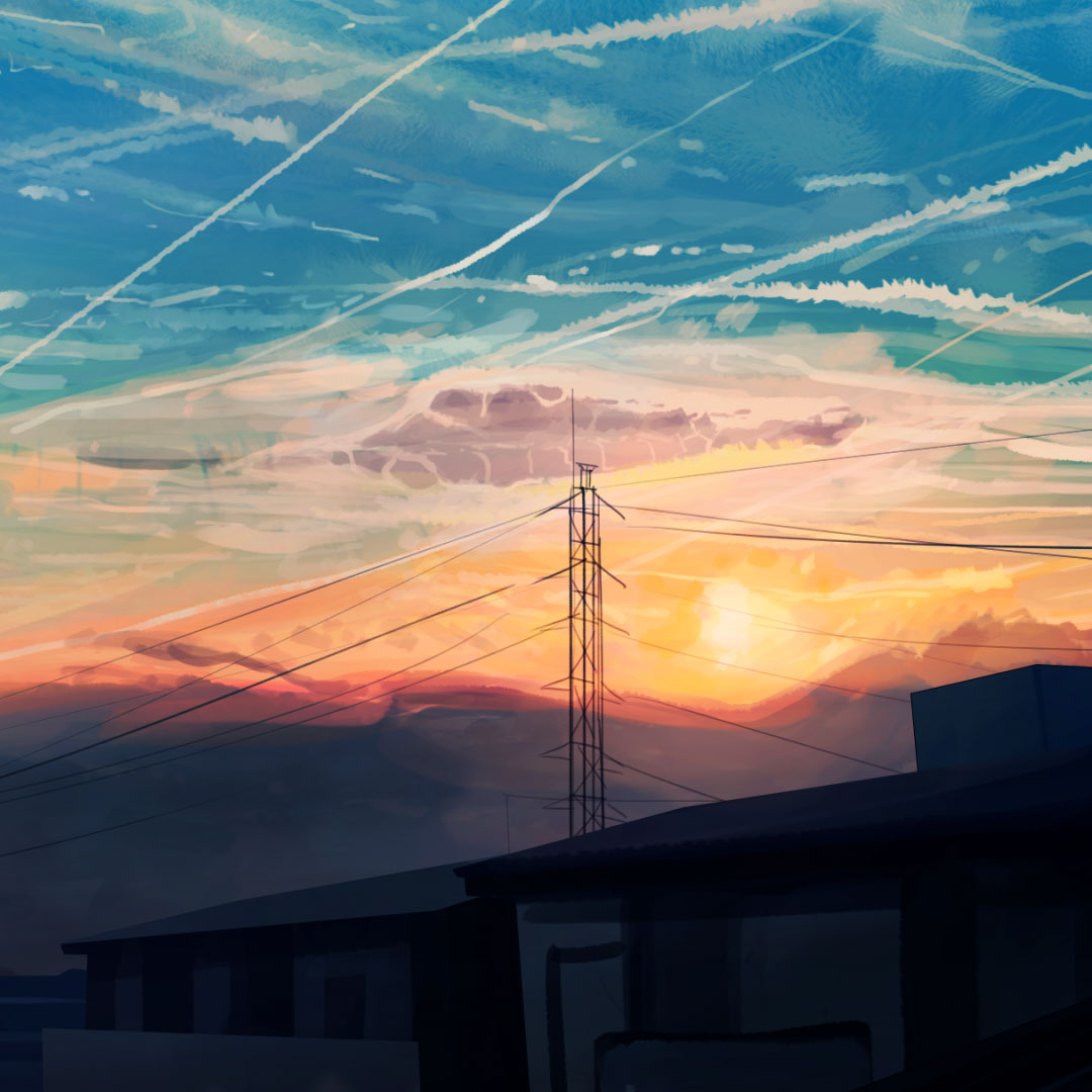 夕阳西下