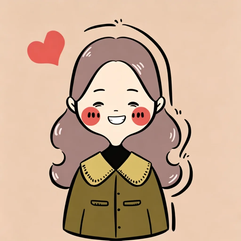 手绘可爱女生头像