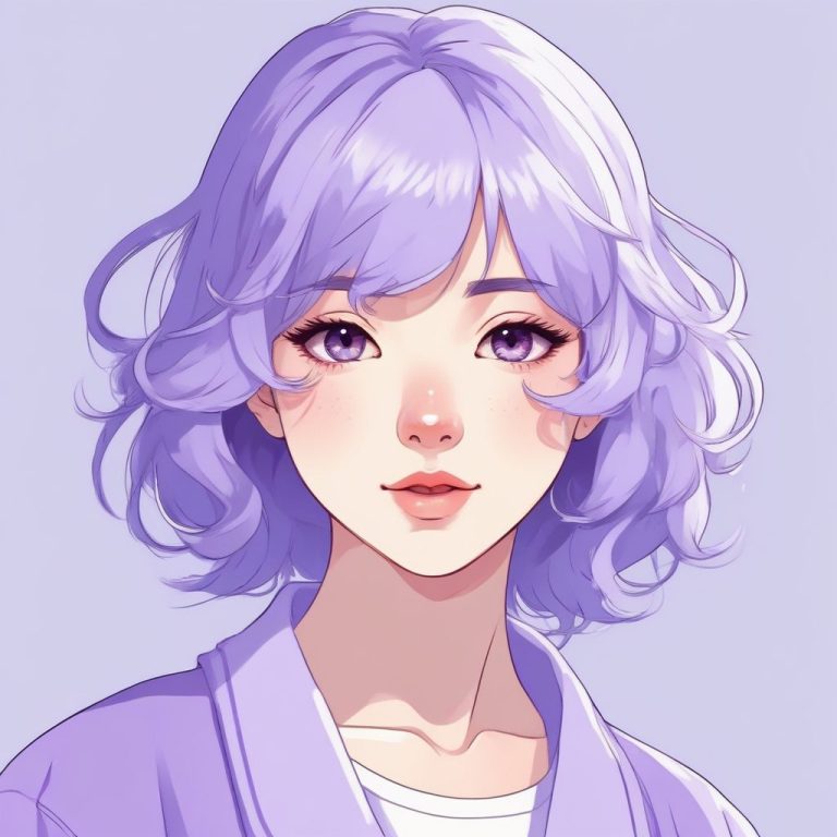 日系极简动漫少女头像