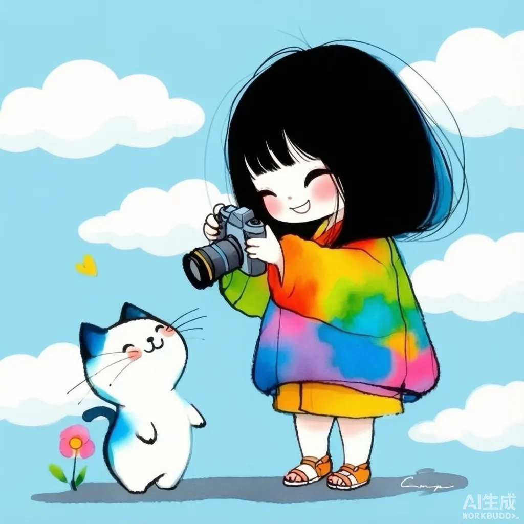 插画女孩 · 童趣时光