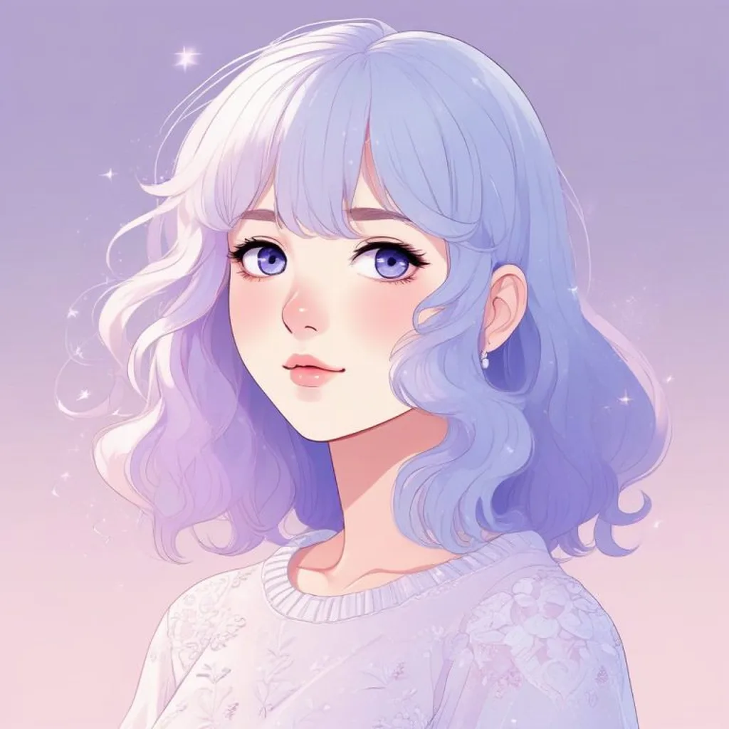 糖果色少女漫AI头像