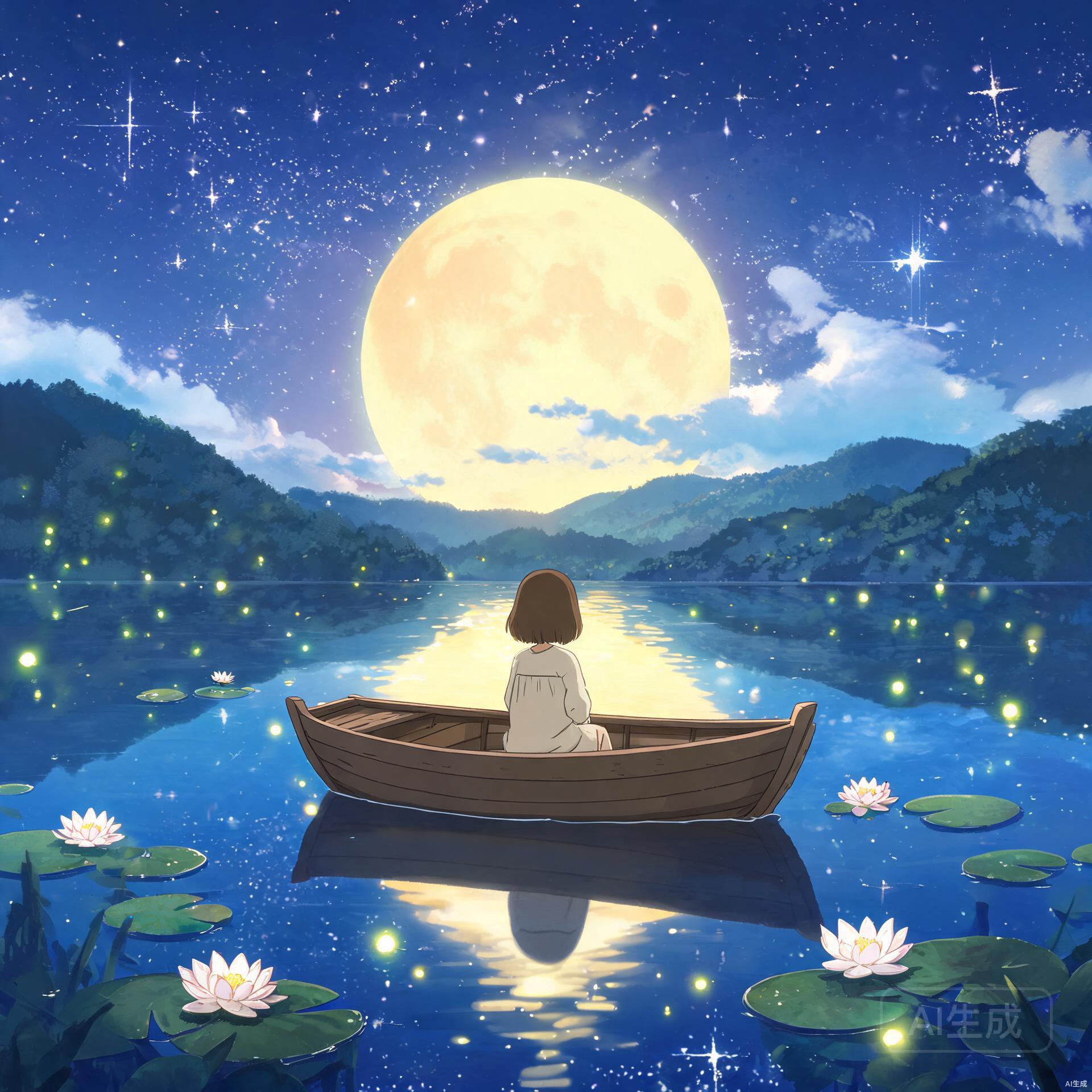 月夜星空治愈系风景动漫风头像合集