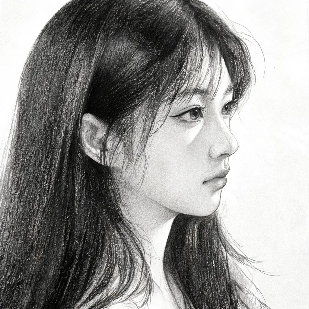 铅笔素描人像头像合集