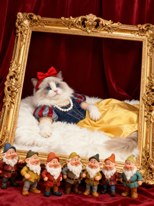 相框里的猫咪公主