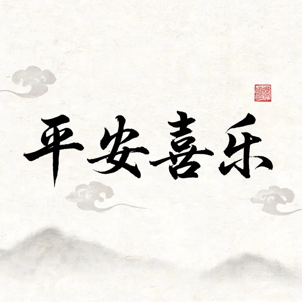 国风书法吉祥话头像合集