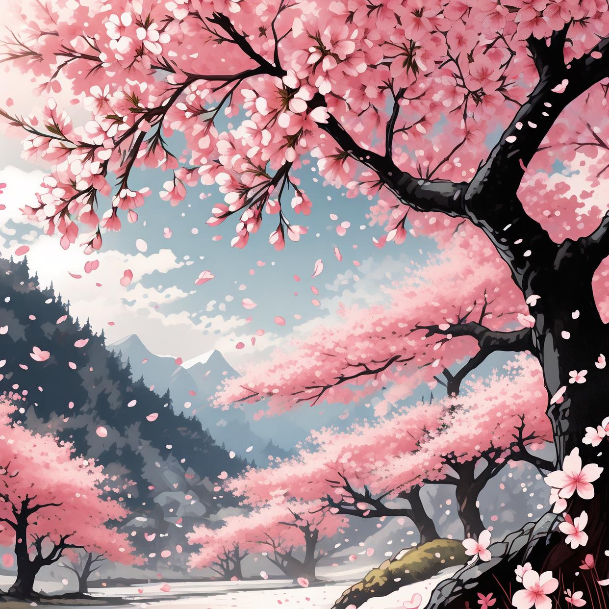 浪漫樱花头像