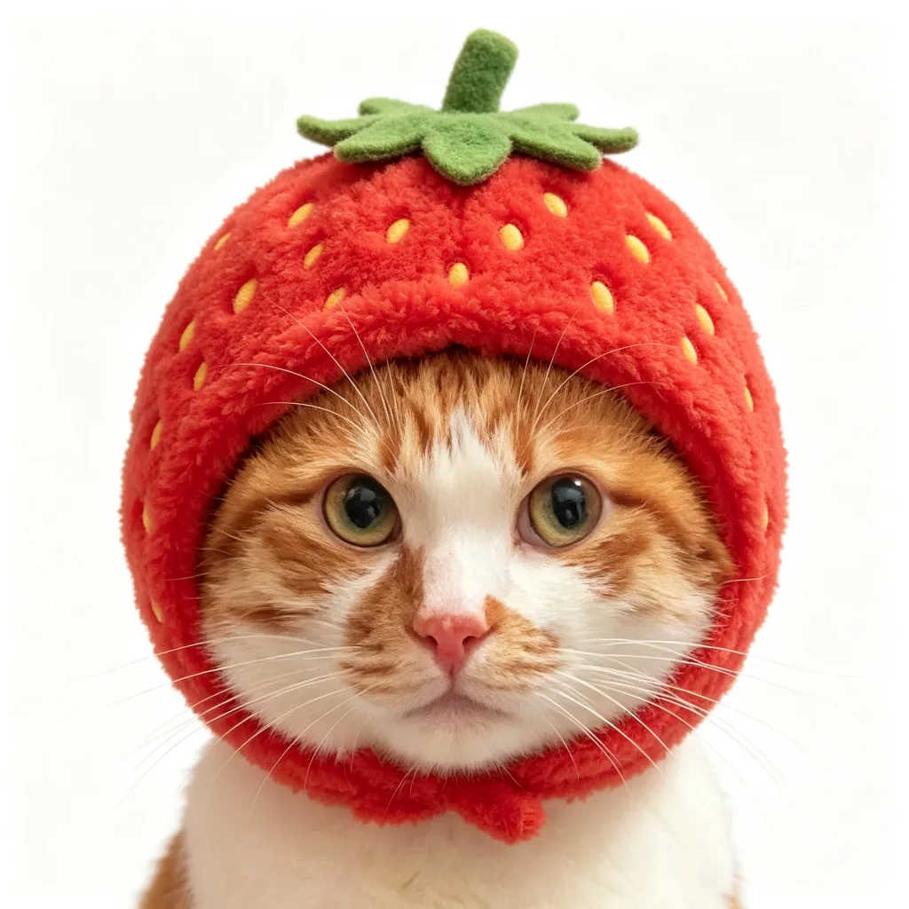 鹅帽橘猫搞怪头像