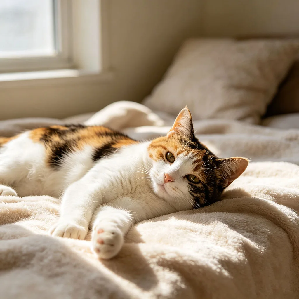 窗边小猫，偷望整片星光