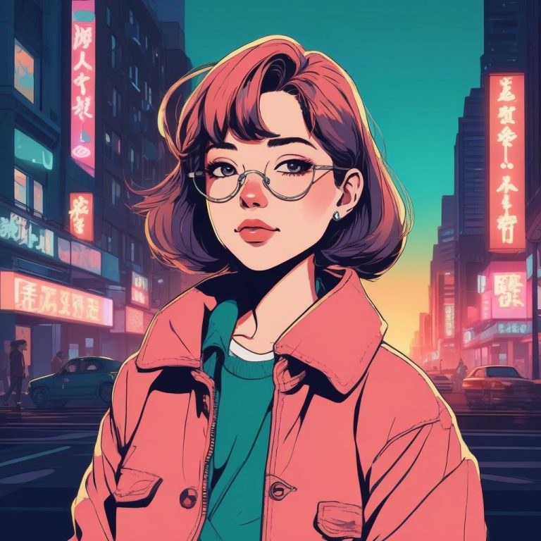 赛璐珞复古动漫女生头像