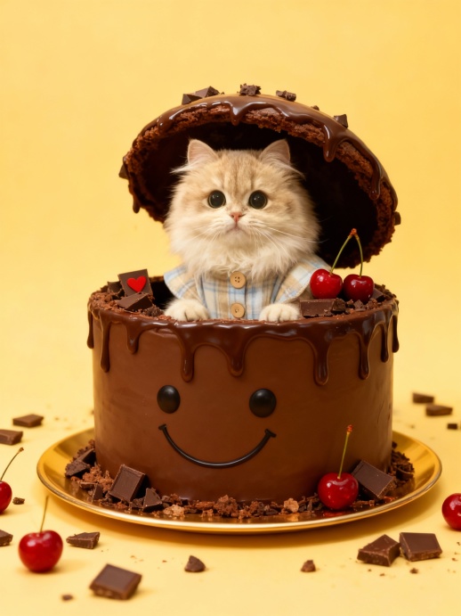 蛋糕王子小猫咪