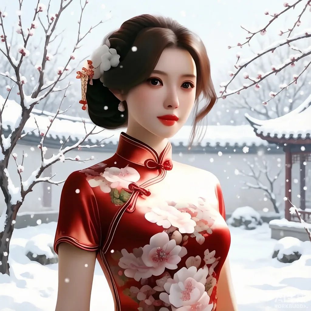 旗袍四韵 · 东方花开