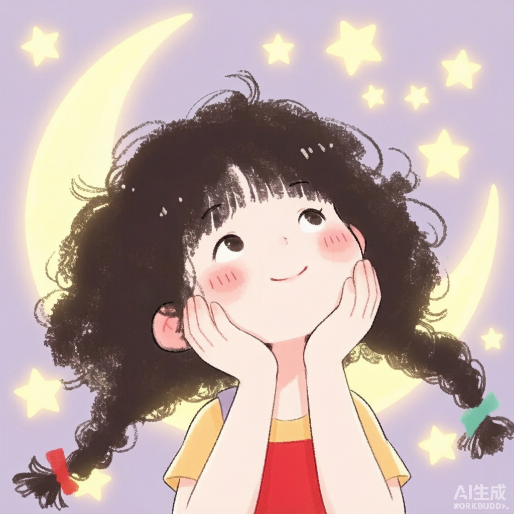 QQ表情包双辫少女 · 手绘插画头像
