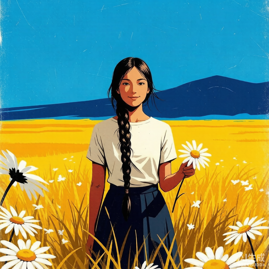 麦田少女 · 复古明信片