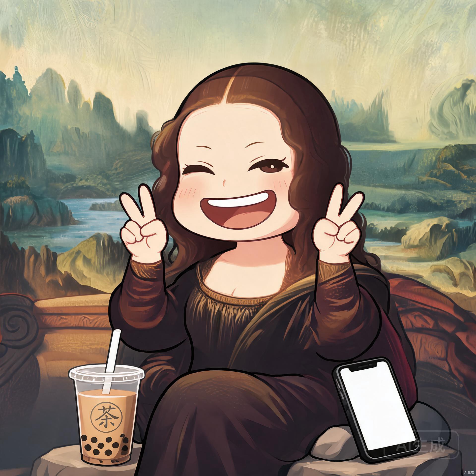恶搞名画沙雕头像合集