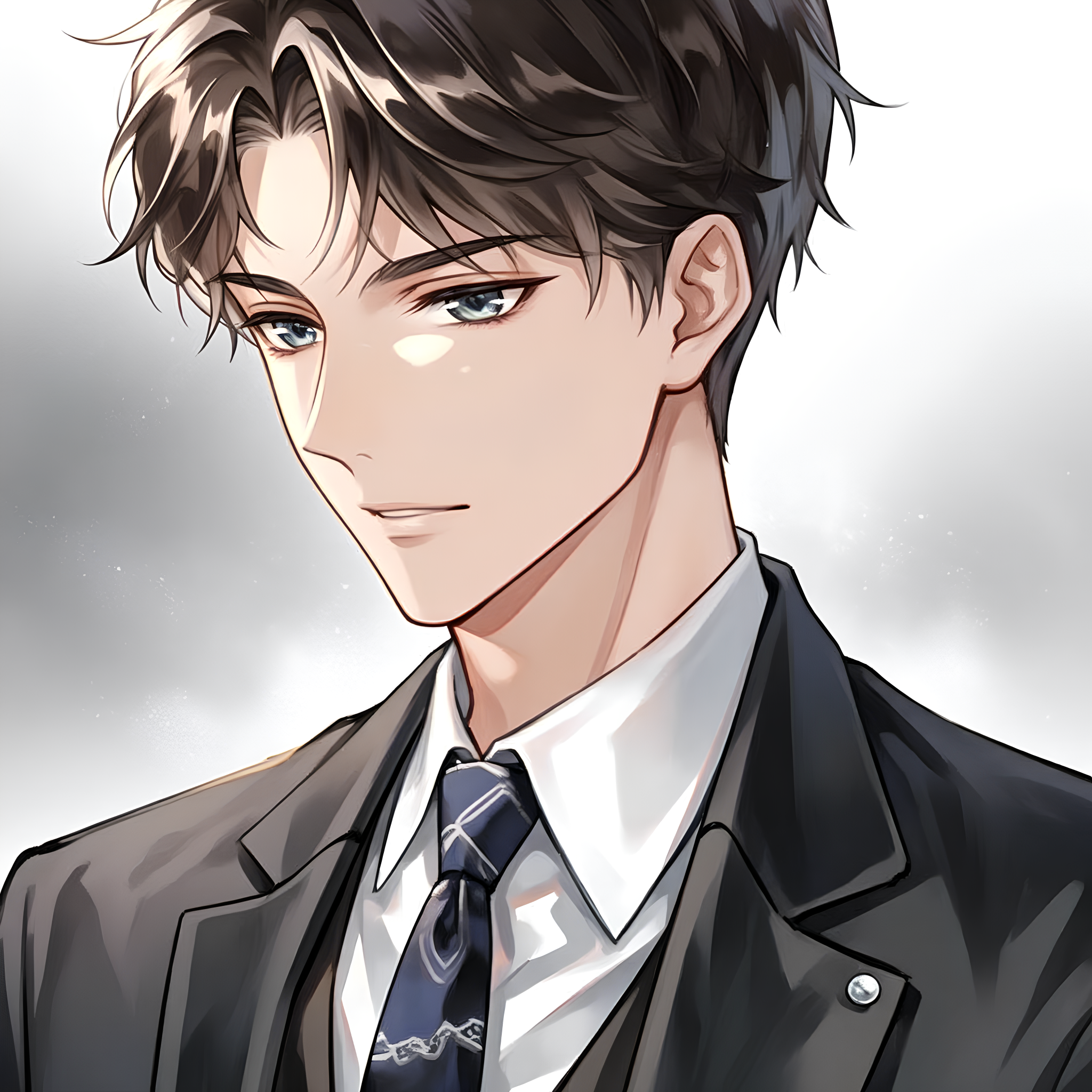 日系高冷动漫男生头像