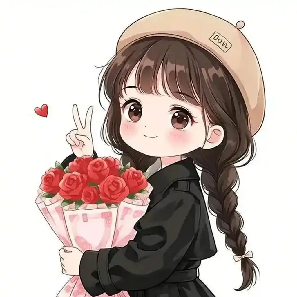 捧花女生小红书头像图片