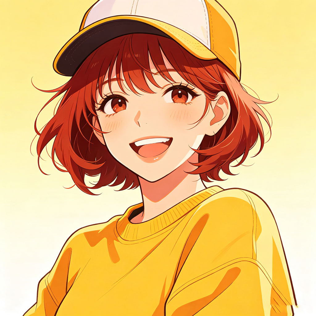 柔光温柔二次元少女头像