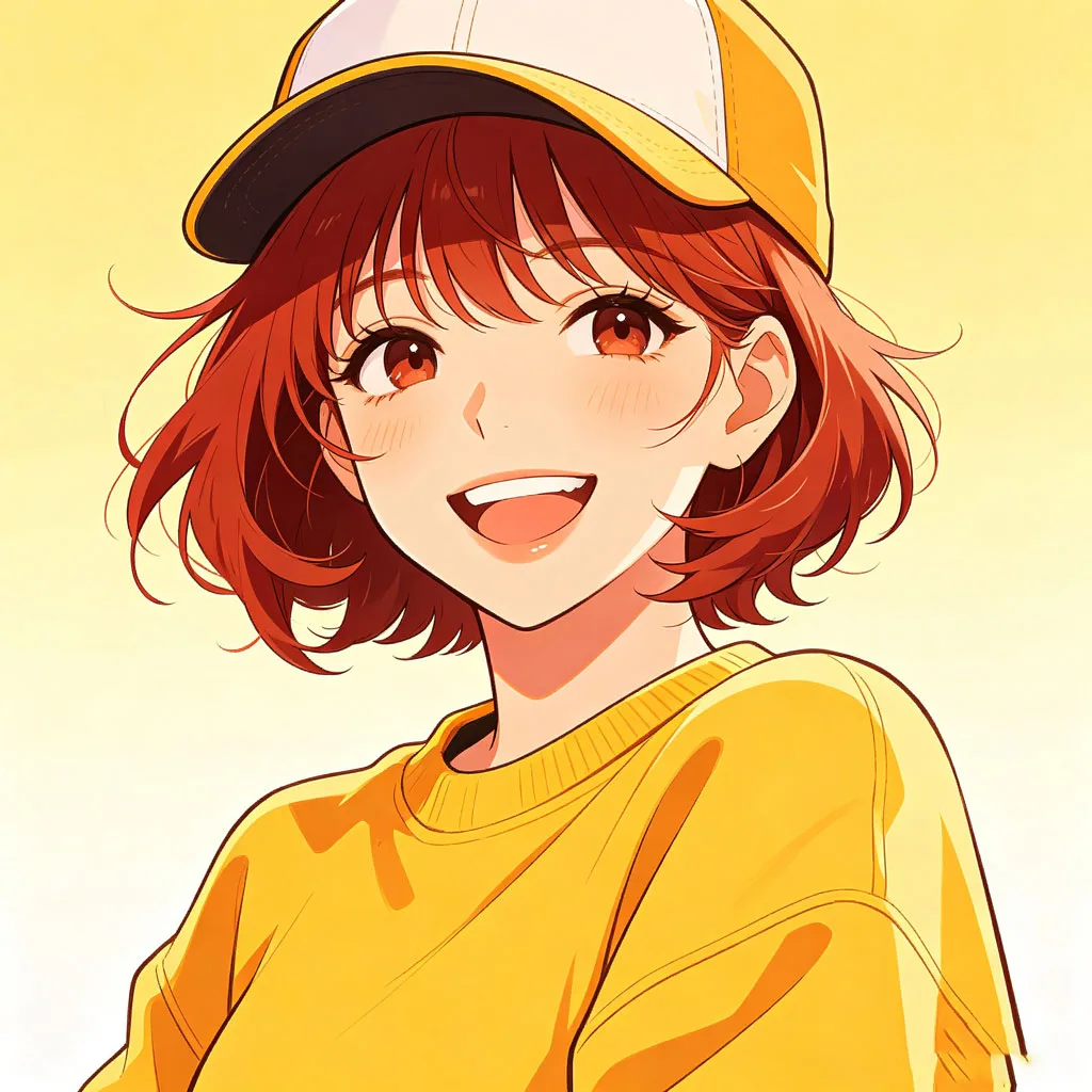 柔光温柔二次元少女头像