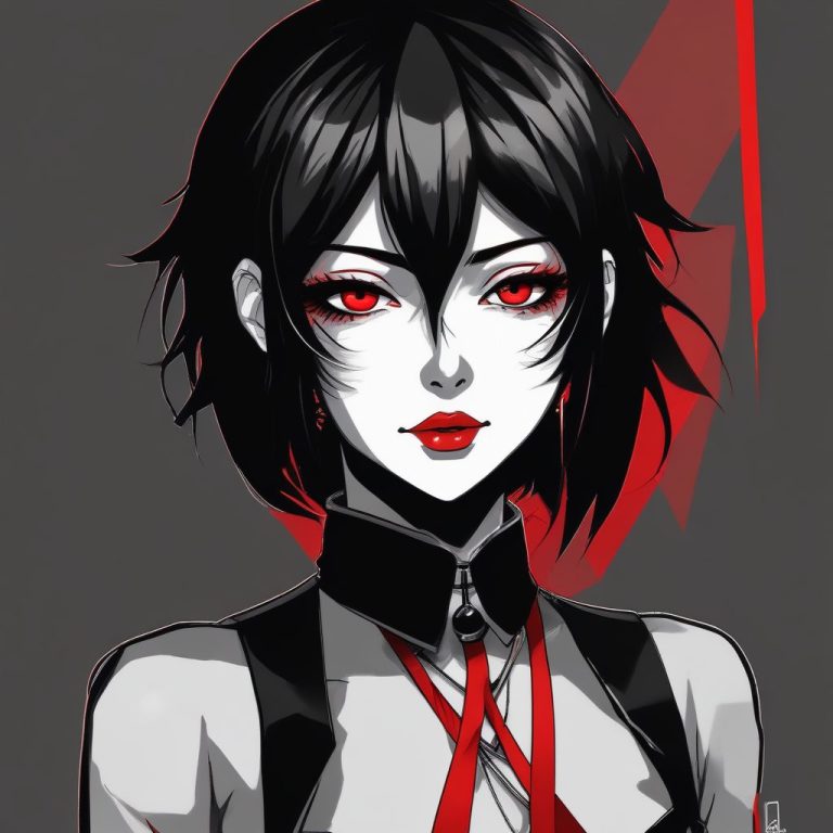 朋克二次元病娇女生头像