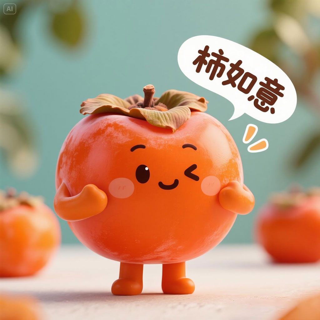 可爱柿子微信头像