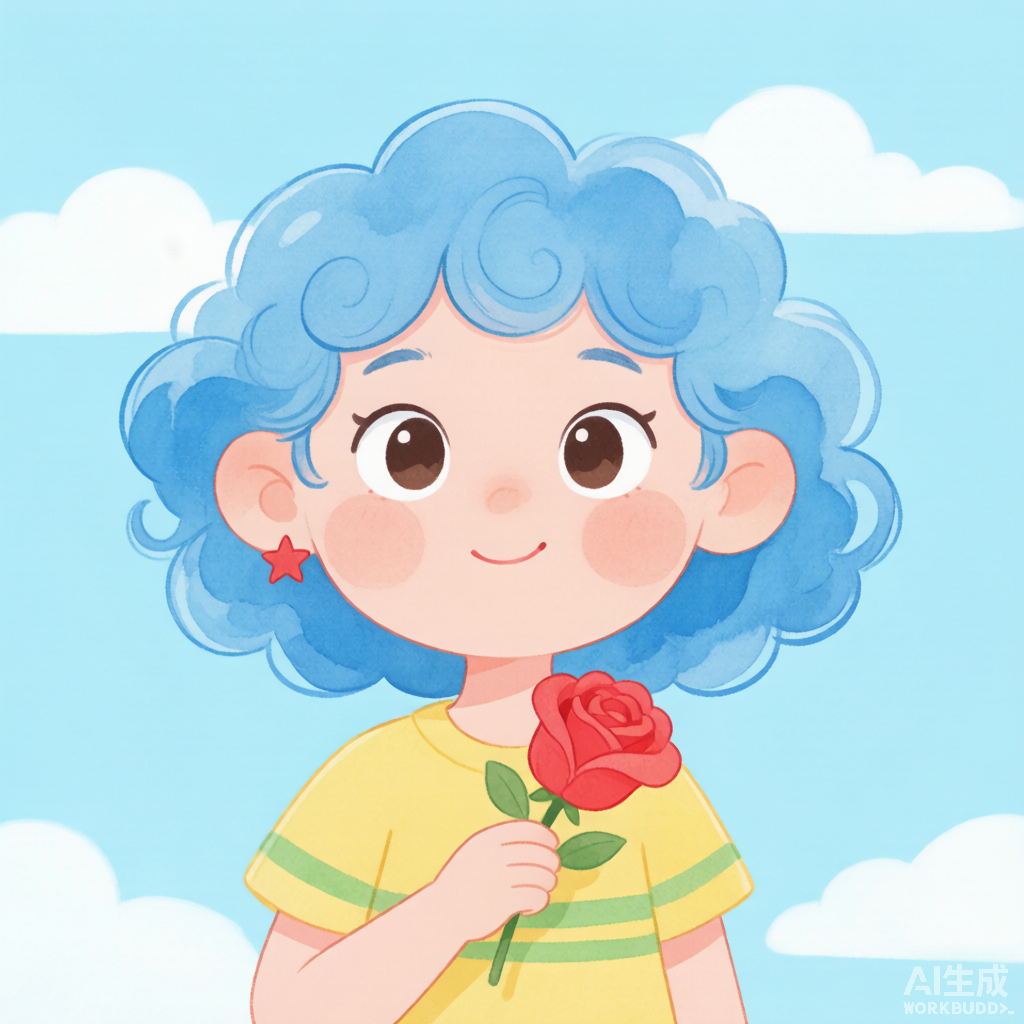 蓝卷星芒 · 蓬松卷发少女系列