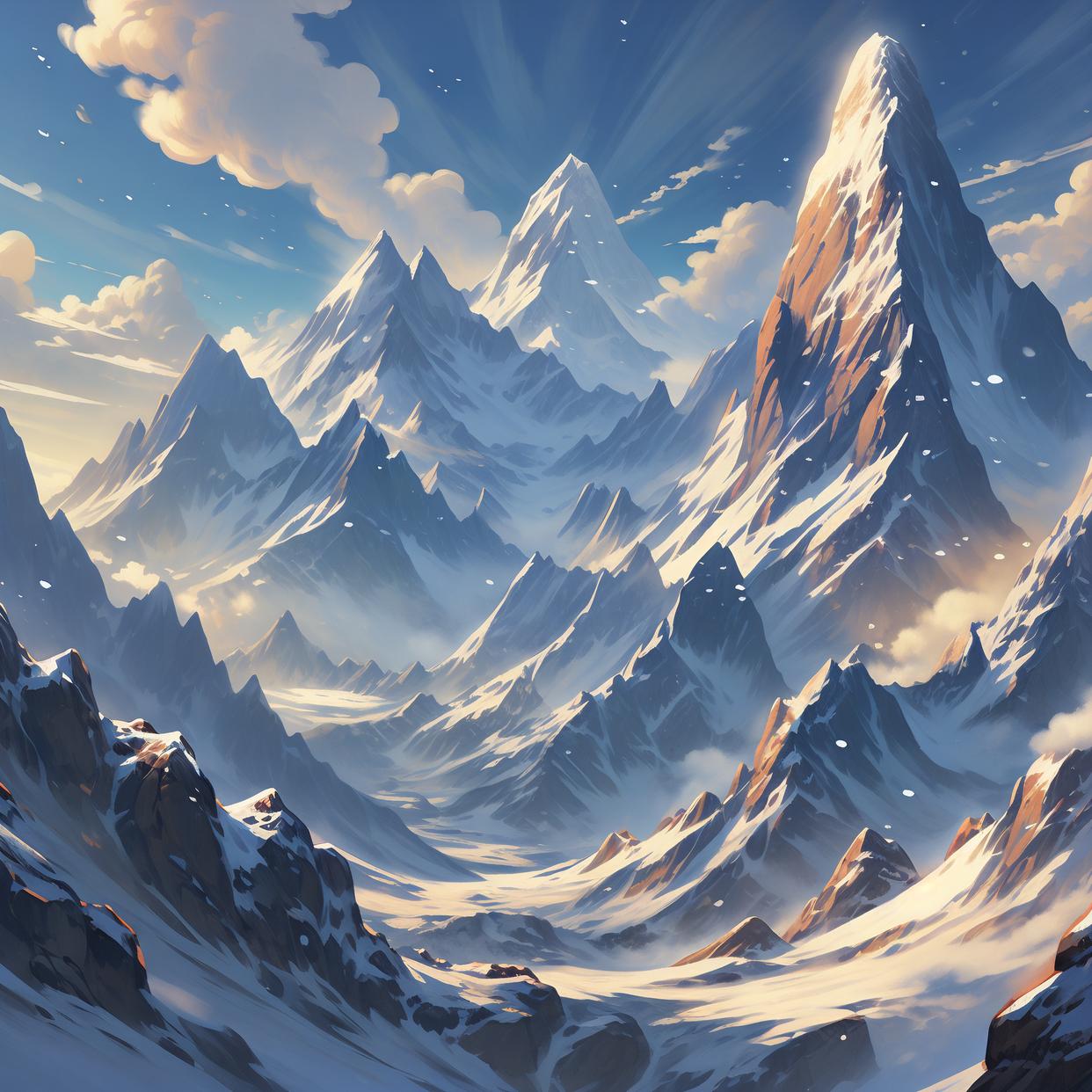 雪山卡通头像