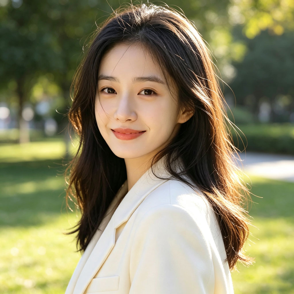 清爽治愈又自带稳重感女性头像