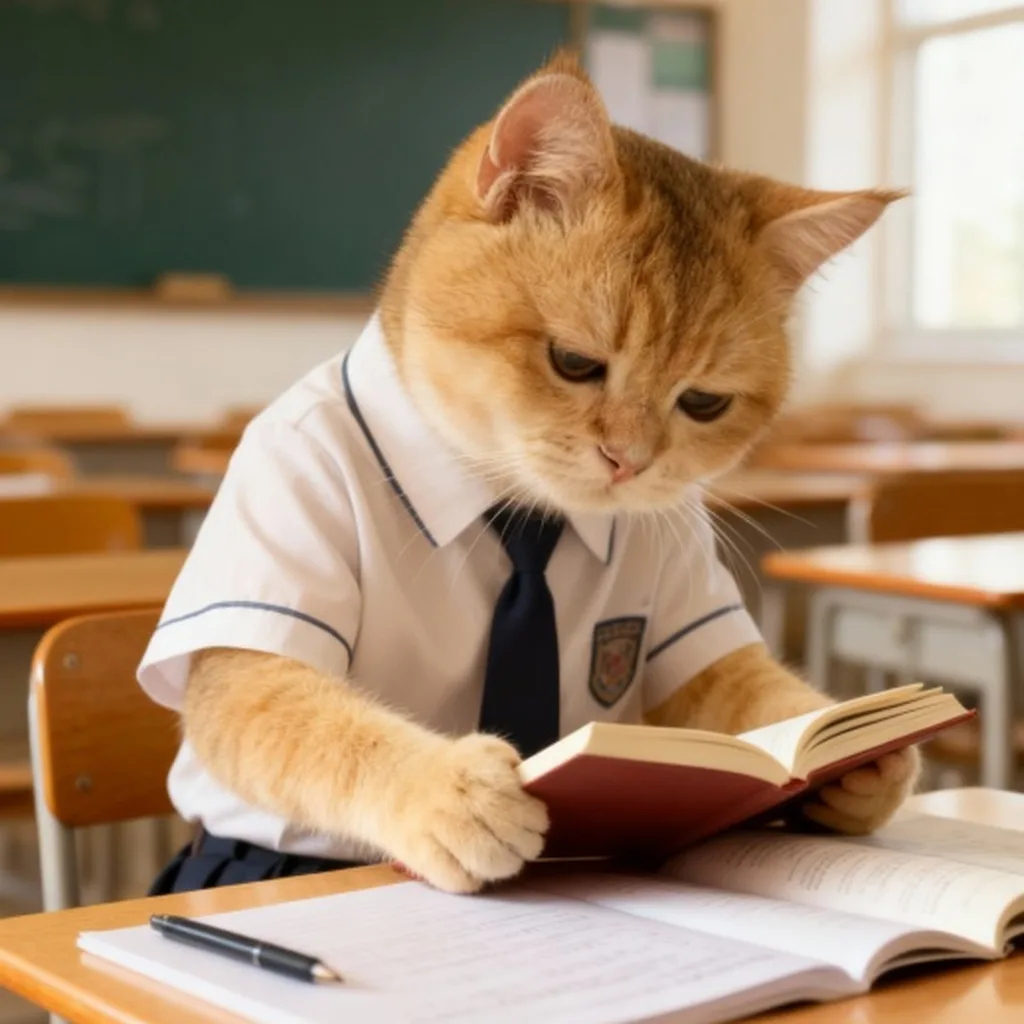 发奋图强的橘猫