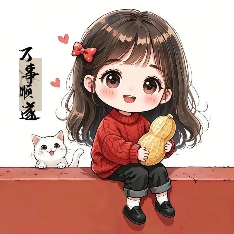 万事顺遂女生卡通头像