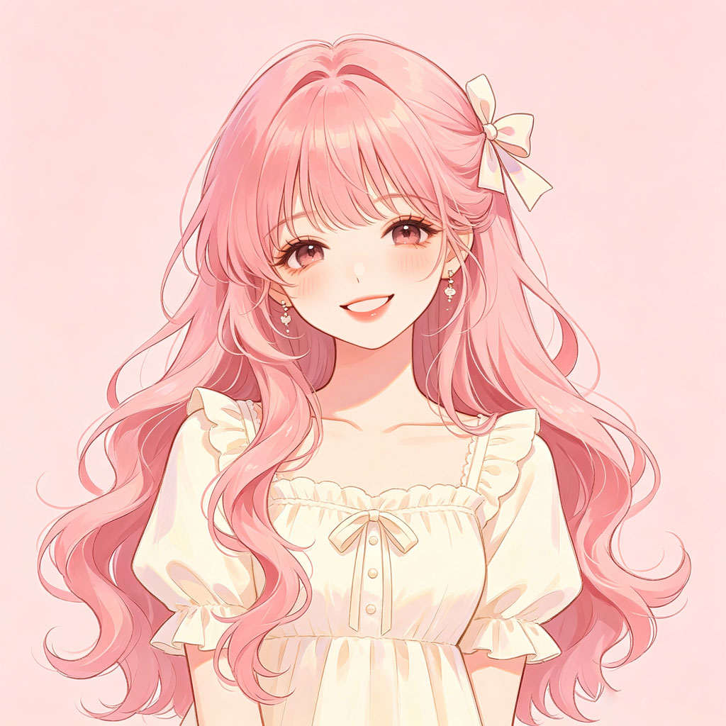 甜系女生卡通头像